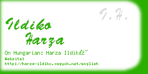 ildiko harza business card